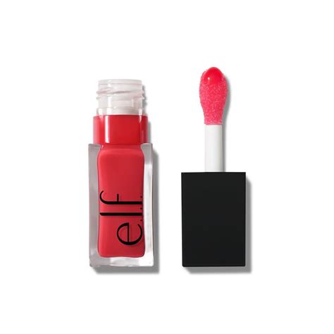 elf lip oil red delicious.